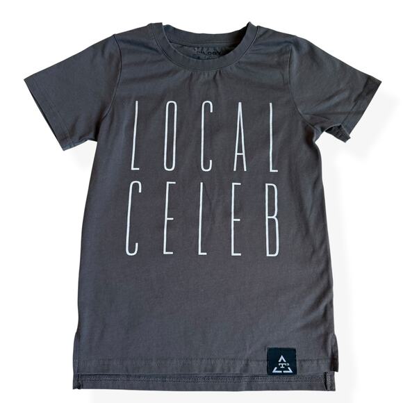 Trilogy Local Celeb Gray Graphic Tee 6 - Picture 1 of 9